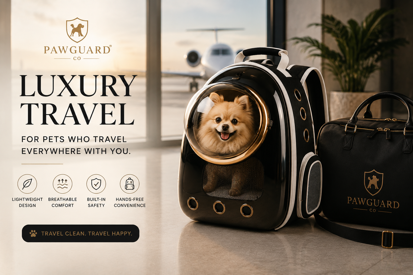 PawGuard Luxe Travel Carrier Backpack™