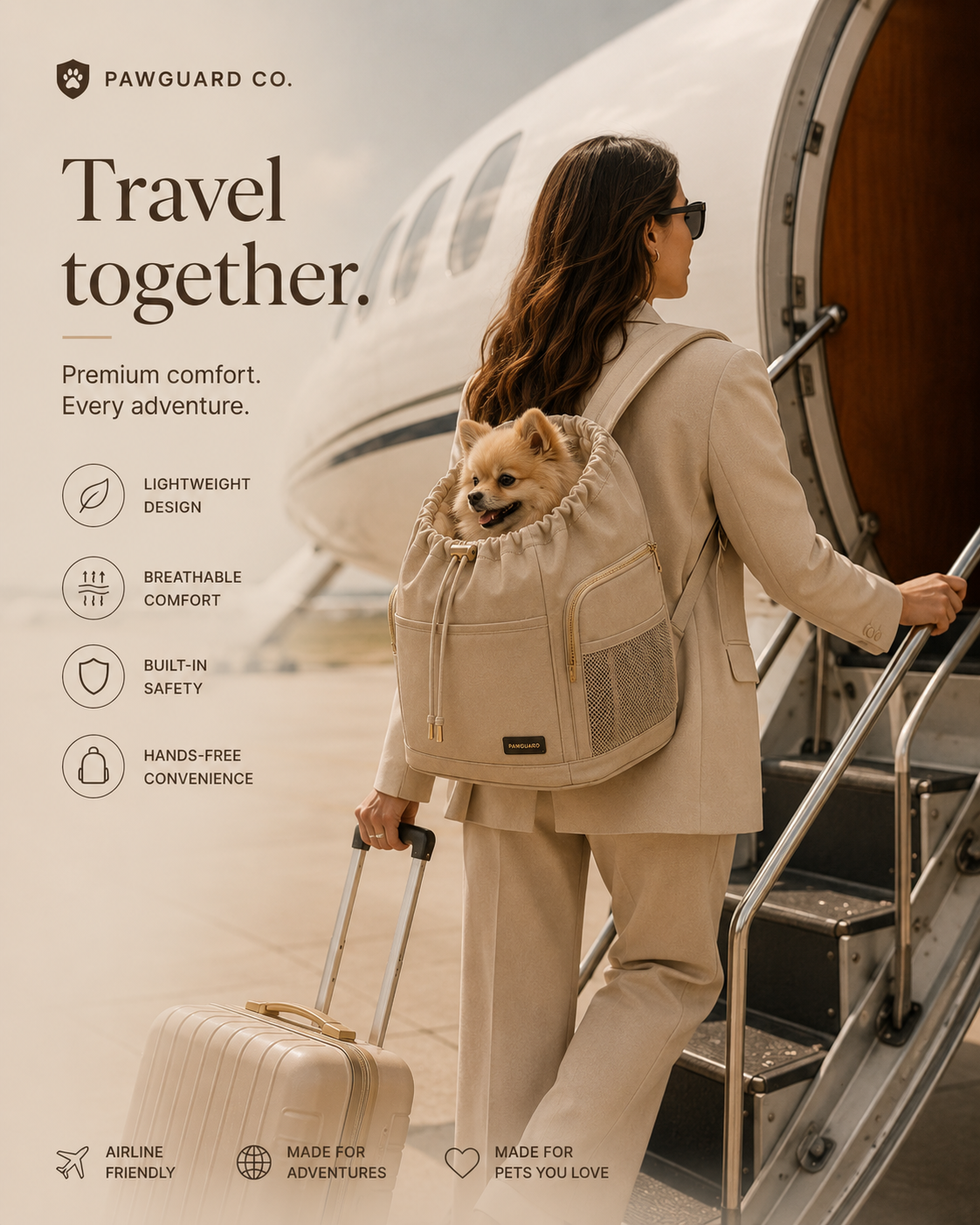 PawGuard Voyage™ Pet Travel Backpack